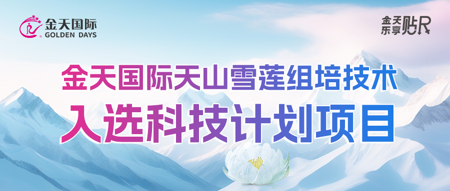 再获国家认可！金天国际天山雪莲组培技术入选科技计划项目