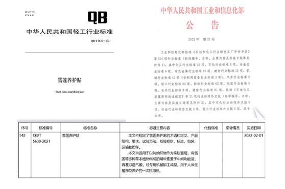 《雪莲养护贴》行业标准，开启了全新的健康文明生活方式