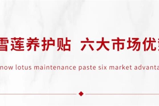 雪莲养护贴的六大市场优势