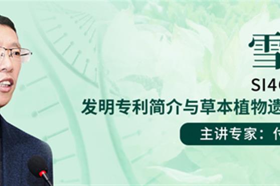 金天国际新年健康公益大讲堂第五讲—解密雪莲Si4CL基因发明专利的奥秘