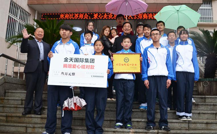 全国助残日:金天国际再次献爱烟台残障儿童